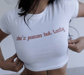 She Poison But Tasty Baby Tee | Crop Top